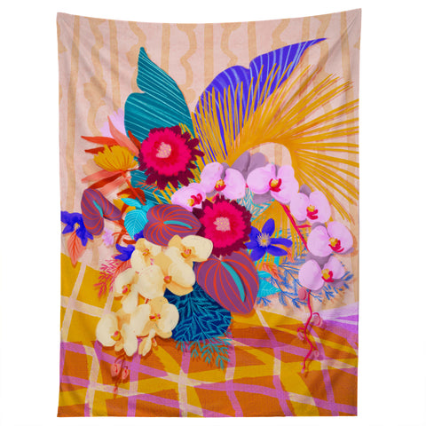 Sewzinski Modern Tropical Bouquet Tapestry