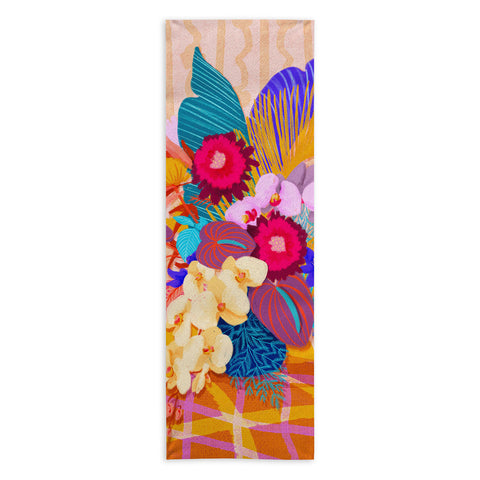 Sewzinski Modern Tropical Bouquet Yoga Towel