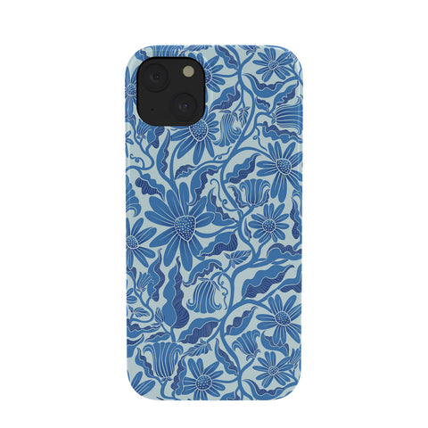 Sewzinski Monochrome Florals Blue Phone Case