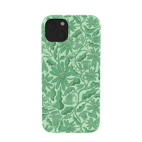 Sewzinski Monochrome Florals Green Phone Case
