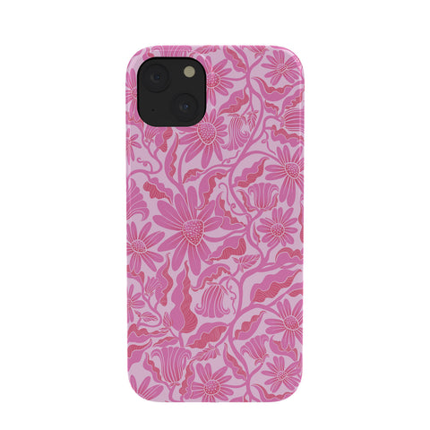 Sewzinski Monochrome Florals Pink Phone Case