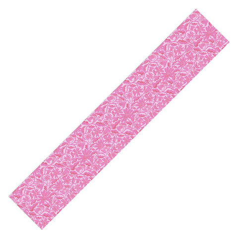 Sewzinski Monochrome Florals Pink Table Runner