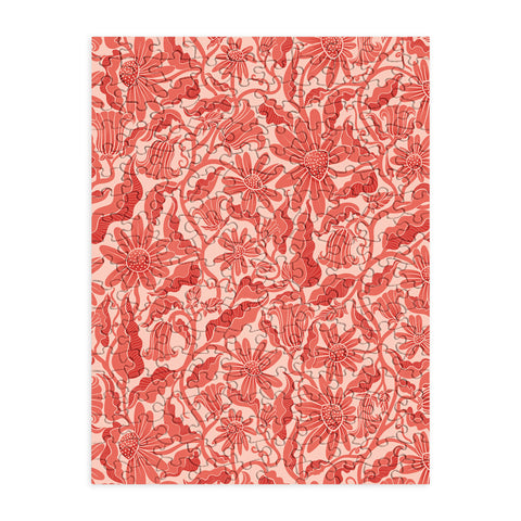 Sewzinski Monochrome Florals Red Puzzle