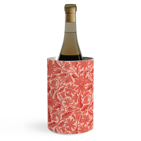 Sewzinski Monochrome Florals Red Wine Chiller