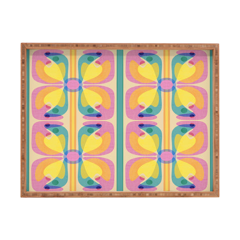 Sewzinski New Bloom Pattern Rectangular Tray
