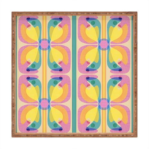 Sewzinski New Bloom Pattern Square Tray