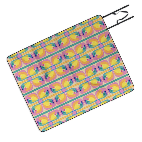 Sewzinski New Bloom Pattern Picnic Blanket