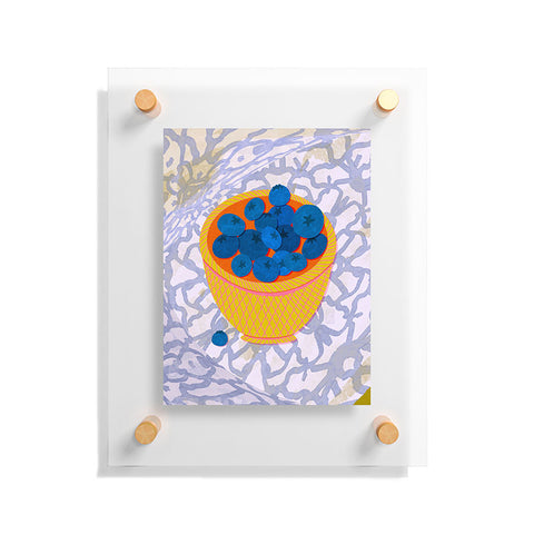 Sewzinski New Blueberries Floating Acrylic Print