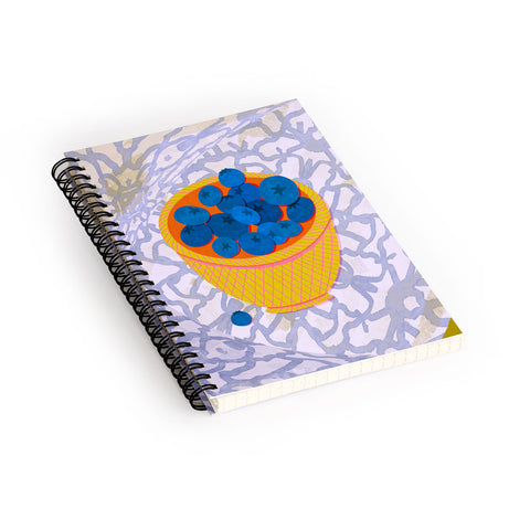 Sewzinski New Blueberries Spiral Notebook