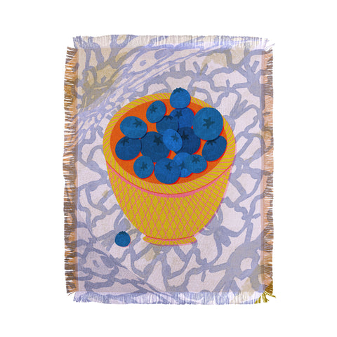 Sewzinski New Blueberries Throw Blanket