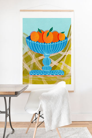 Sewzinski New Oranges Art Print And Hanger