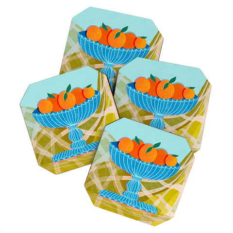 Sewzinski New Oranges Coaster Set