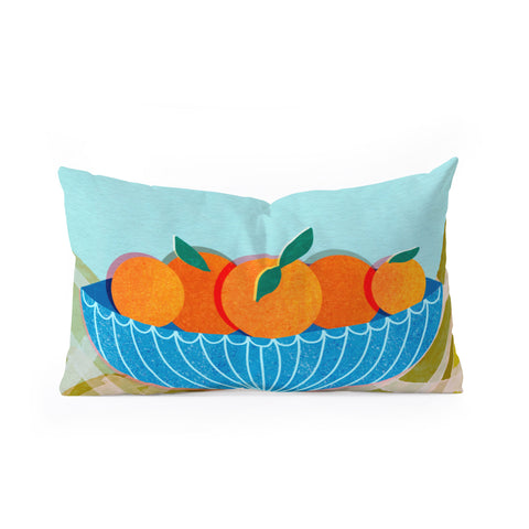 Sewzinski New Oranges Oblong Throw Pillow