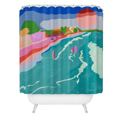 Sewzinski New Shoreline Shower Curtain