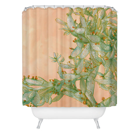 Sewzinski Opuntia Shower Curtain
