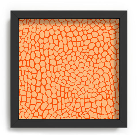 Sewzinski Orange Lizard Print Recessed Framing Square