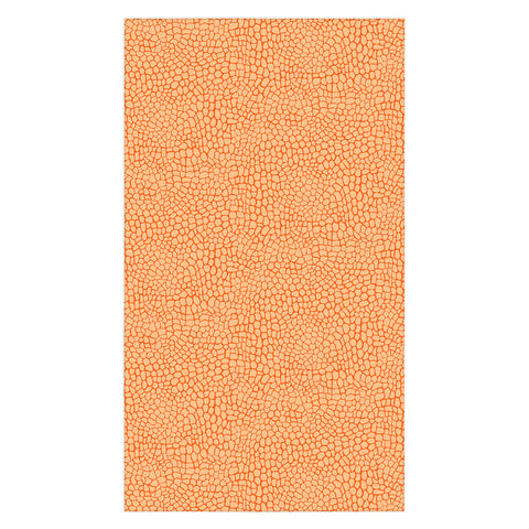 Sewzinski Orange Lizard Print Tablecloth