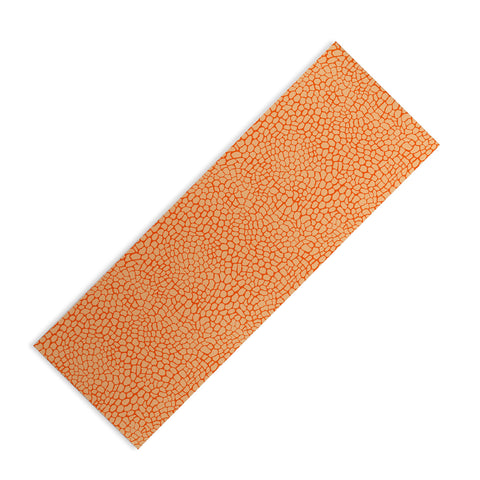 Sewzinski Orange Lizard Print Yoga Mat