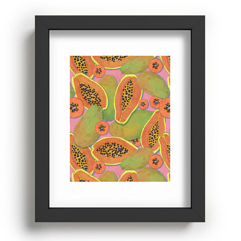 Sewzinski Papayas Recessed Framing Rectangle