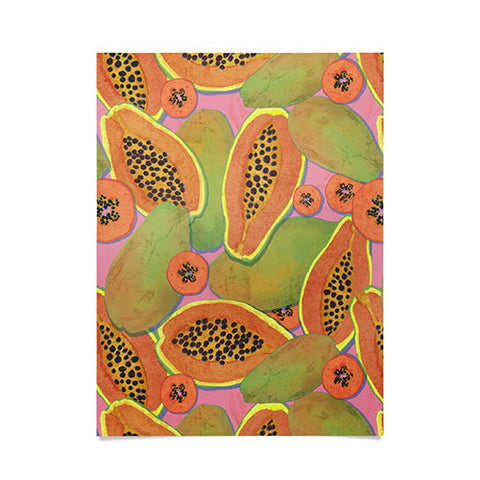 Sewzinski Papayas Poster