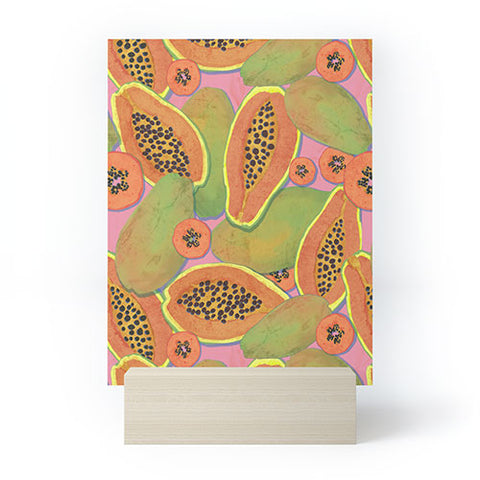 Sewzinski Papayas Mini Art Print