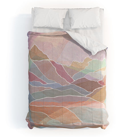 Sewzinski Pastel Mountains Comforter