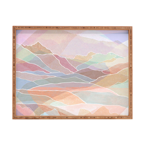 Sewzinski Pastel Mountains Rectangular Tray