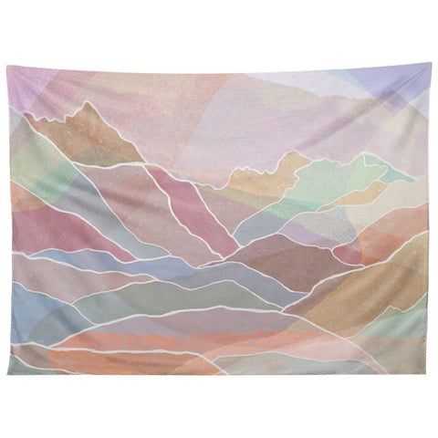 Sewzinski Pastel Mountains Tapestry