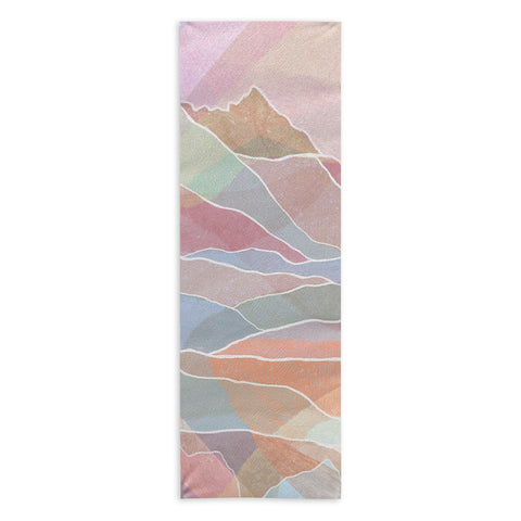Sewzinski Pastel Mountains Yoga Towel