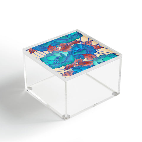 Sewzinski Peonies in Blue Acrylic Box