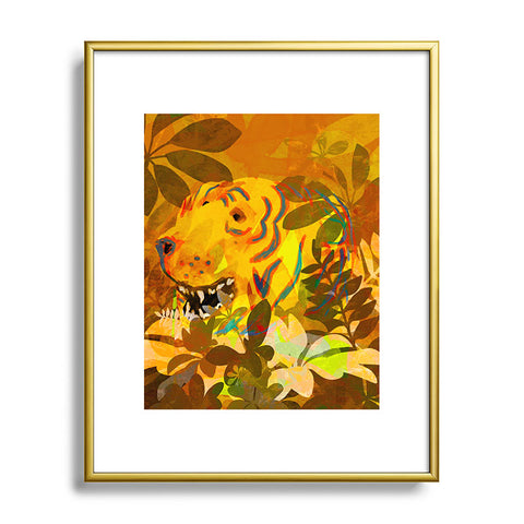 Sewzinski Phantom Tiger Metal Framed Art Print