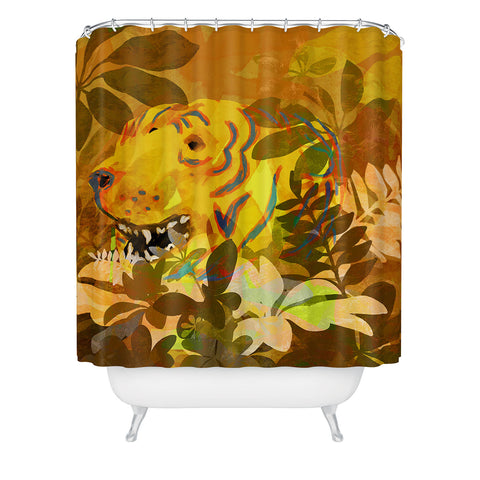 Sewzinski Phantom Tiger Shower Curtain