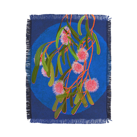 Sewzinski Pin Cushion Hakea Flowers Throw Blanket