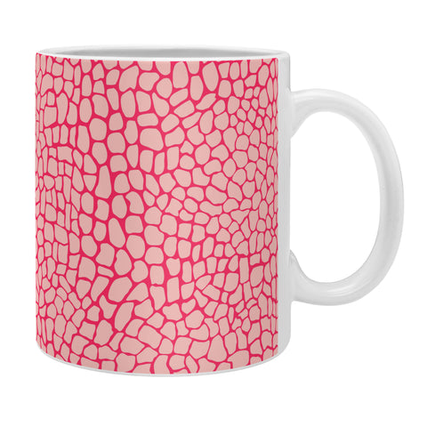 Sewzinski Pink Lizard Print Coffee Mug