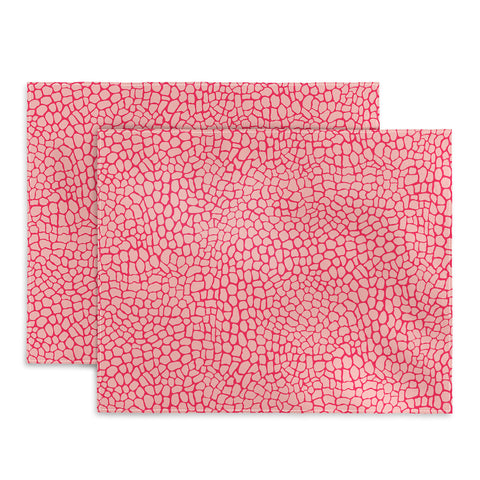 Sewzinski Pink Lizard Print Placemat