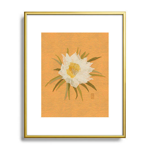 Sewzinski Pitaya Flowers Metal Framed Art Print