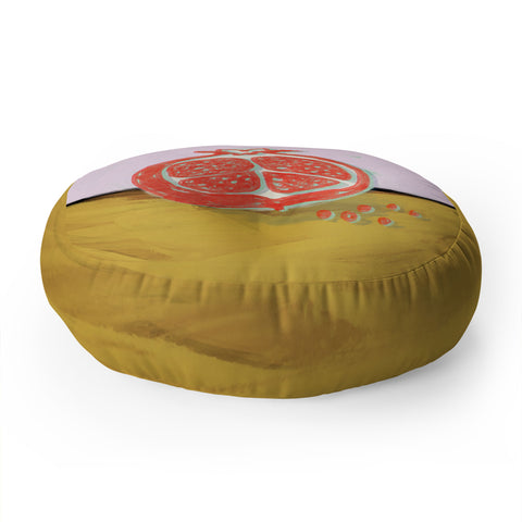 Sewzinski Pomegranate Floor Pillow Round