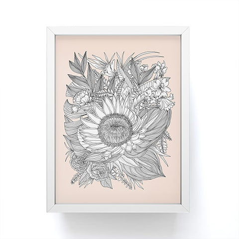 Sewzinski Protea Bouquet Framed Mini Art Print