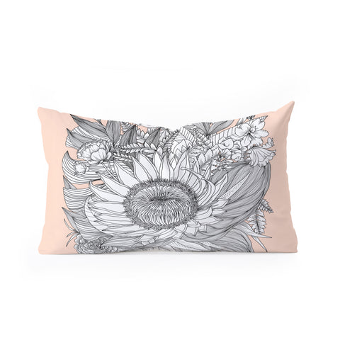 Sewzinski Protea Bouquet Oblong Throw Pillow