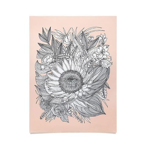 Sewzinski Protea Bouquet Poster