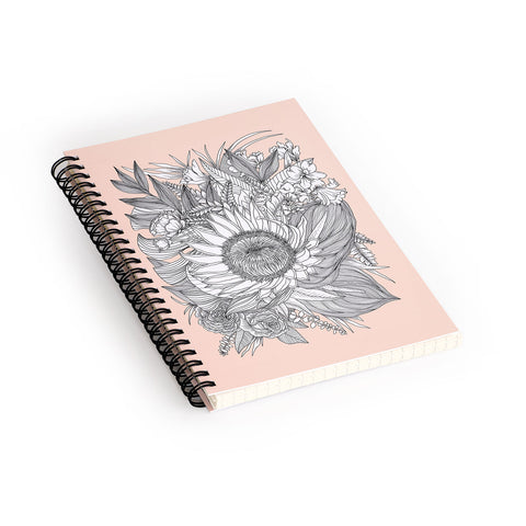 Sewzinski Protea Bouquet Spiral Notebook