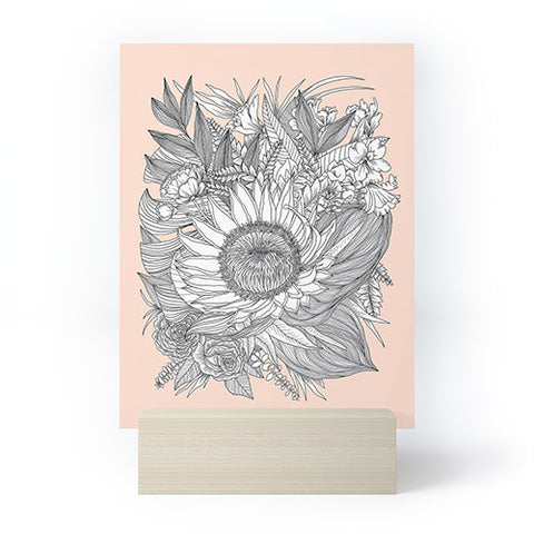 Sewzinski Protea Bouquet Mini Art Print