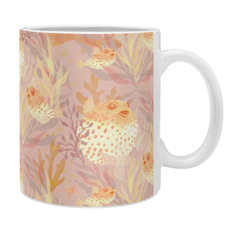 Sewzinski Pufferfish Pattern Coffee Mug