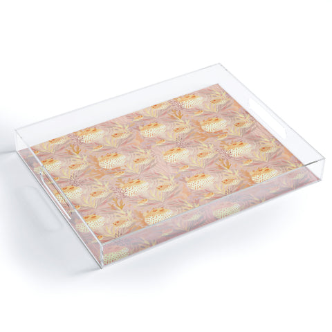Sewzinski Pufferfish Pattern Acrylic Tray