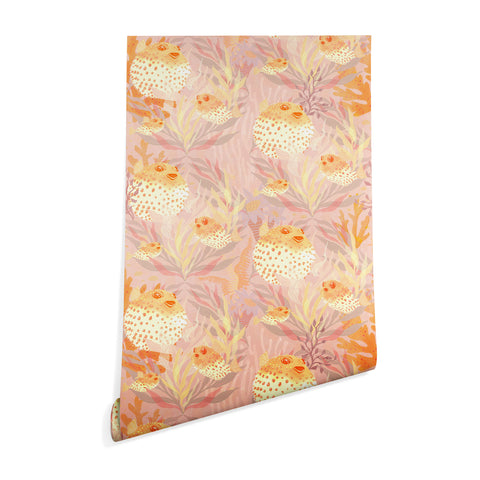 Sewzinski Pufferfish Pattern Wallpaper