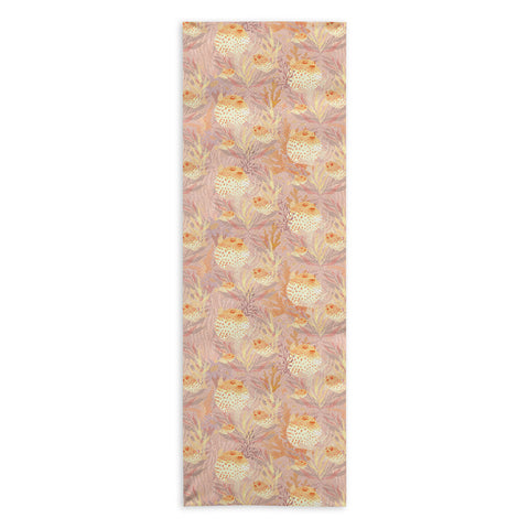Sewzinski Pufferfish Pattern Yoga Towel