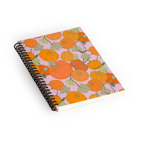 Sewzinski Pumpkin Patch Pattern Spiral Notebook