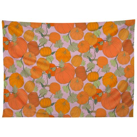 Sewzinski Pumpkin Patch Pattern Tapestry