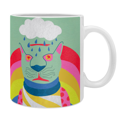 Sewzinski Rain Clouds and Rainbows Coffee Mug