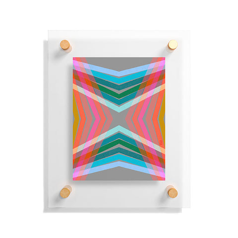 Sewzinski Rainbow Lines Floating Acrylic Print